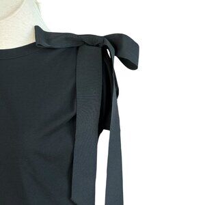Dries Van Noten Black Horta One Shoulder Sleeve Tie Top Size XS NWT $275
